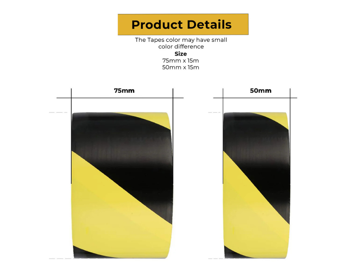 Anti Slip Hazard Tape Black / Yellow