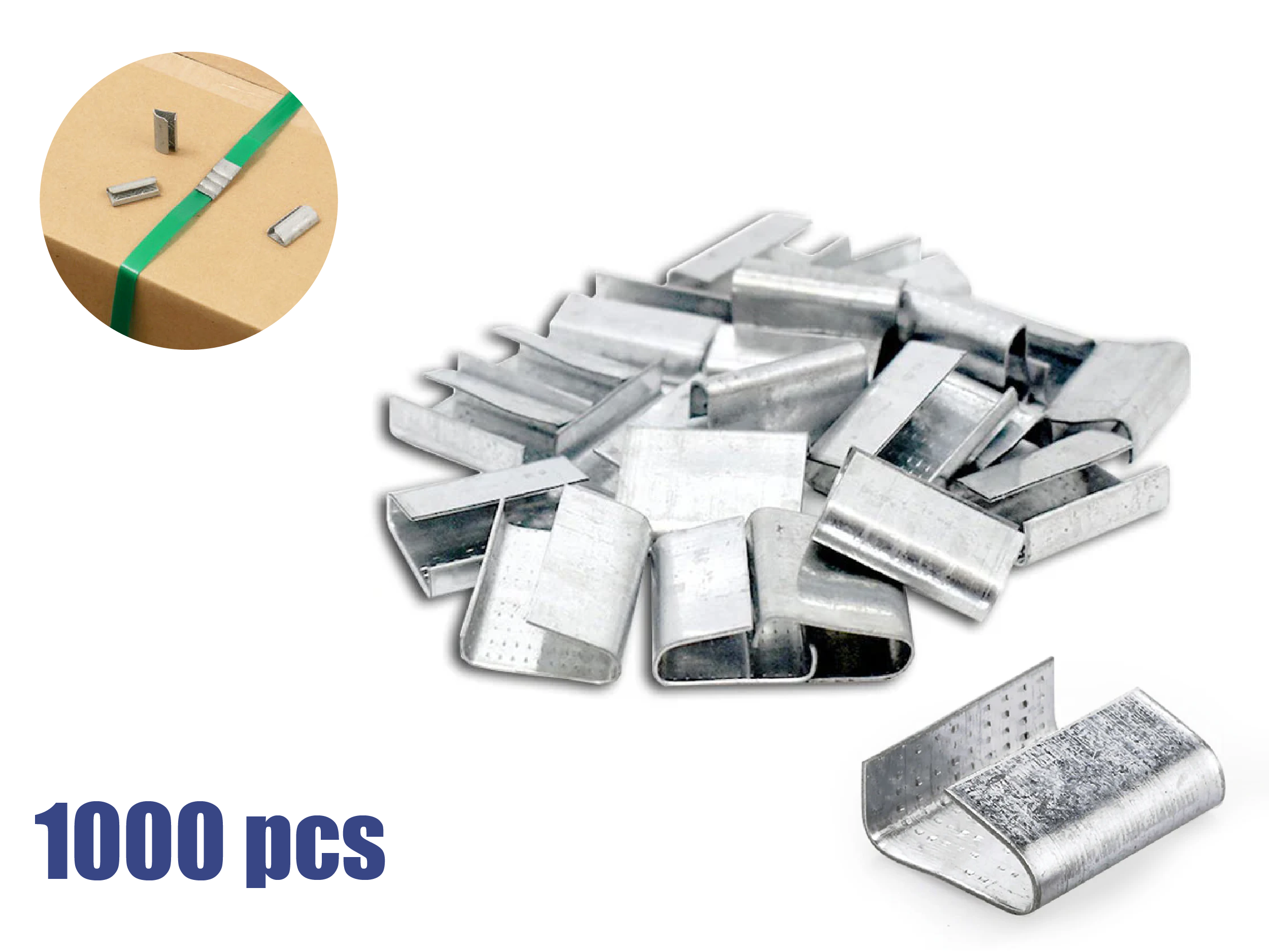 Galvanized Steel Strapping Seals- 1000pcs