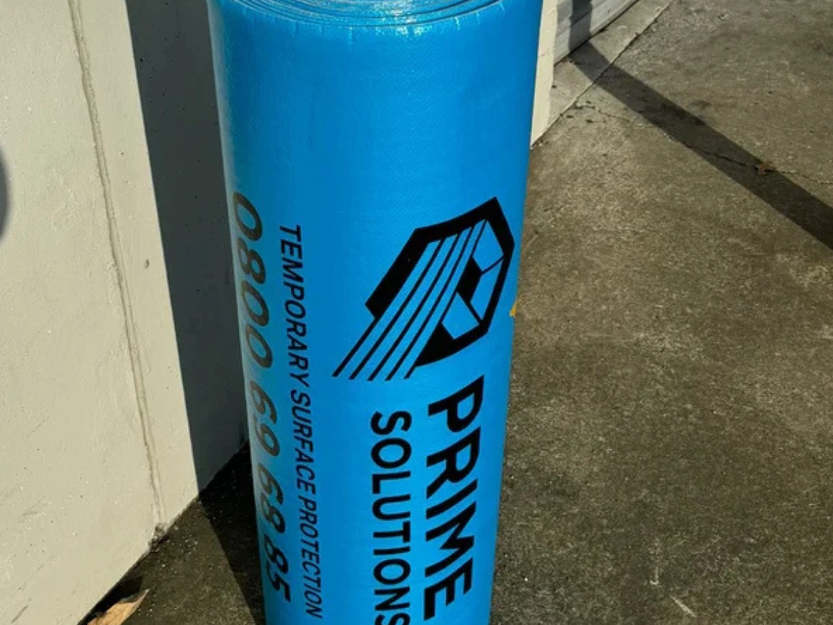 Prime Coated Poly Floor Shield with Foam Backing