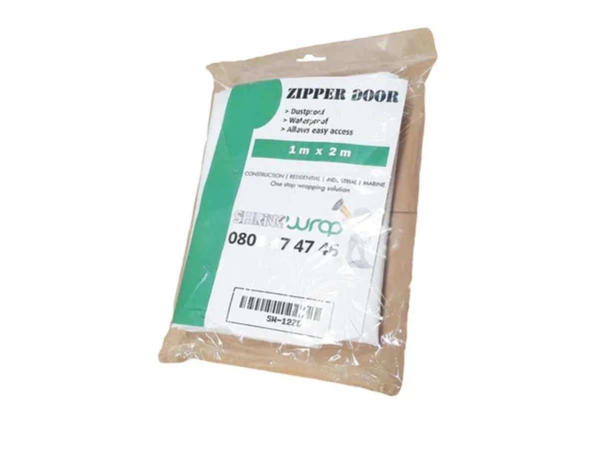 Shrink Wrap Zipper Zip Doors (Multiple Design & Size Options)