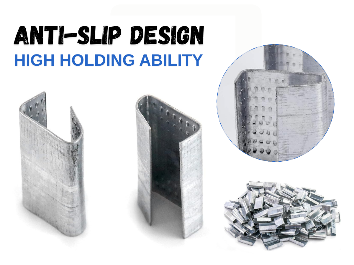 Galvanized Steel Strapping Seals- 1000pcs