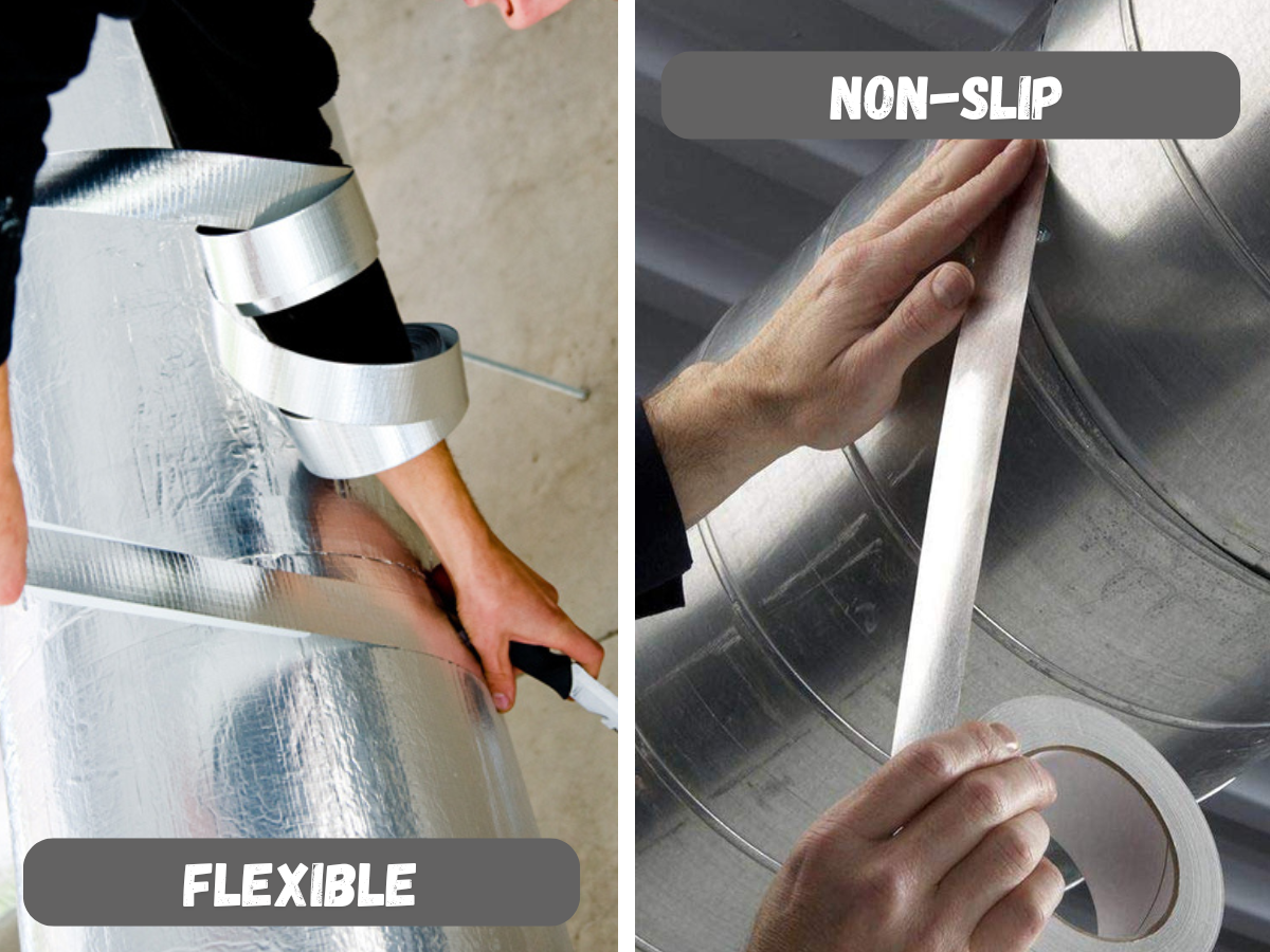 Silver Fabric Repair Cloth Duct Tape 50M X 200 Micron - 3 Sizes