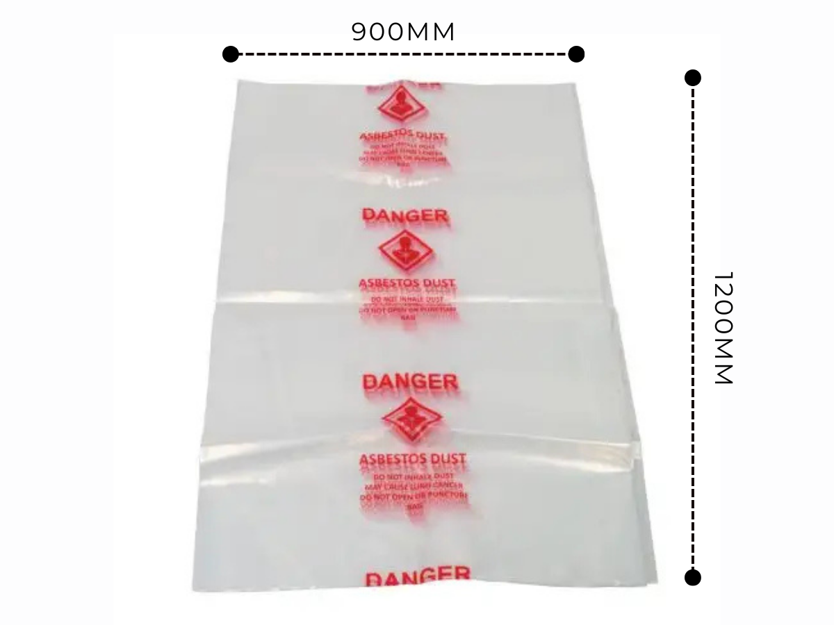 Asbestos Waste Disposal Bags (Set of 10 Bags)