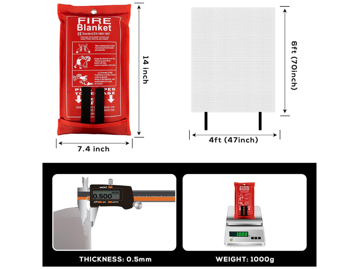Fire Blanket New Zealand - 1.2m x 1.8m