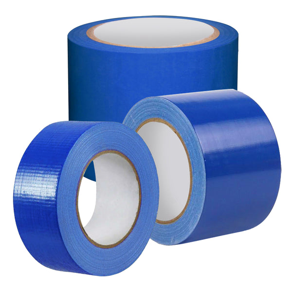 Blue Fabric Repair Cloth Duct Tape 50M X 200 Micron - 3 Sizes Available
