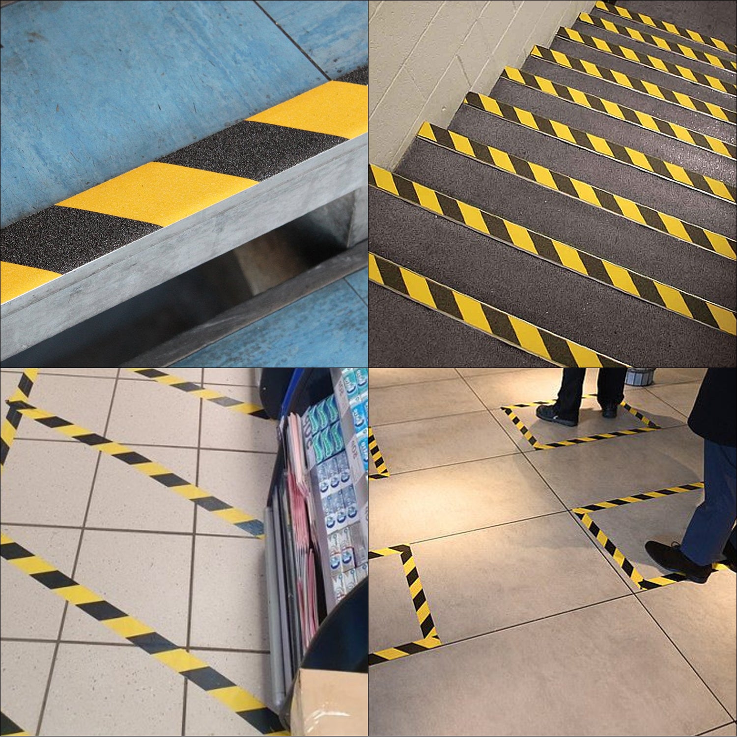 Black & Yellow Anti-Slip Hazard Tape