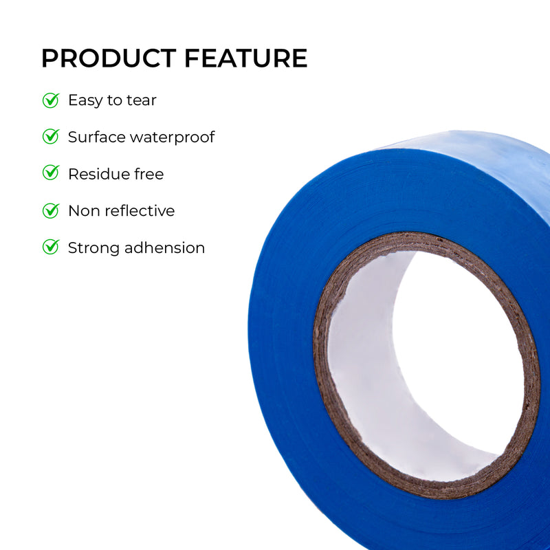 Blue Fabric Repair Cloth Duct Tape 50M X 200 Micron - 3 Sizes