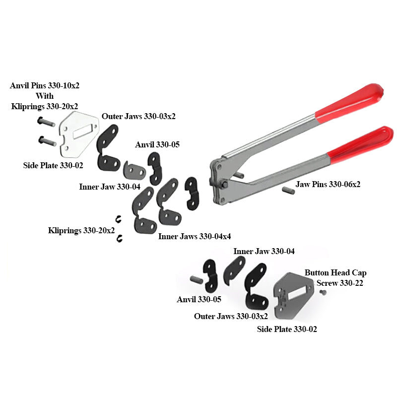 Strapping Crimper Tool -Crimper Sealer For 12mm,16mm,19mm Seals