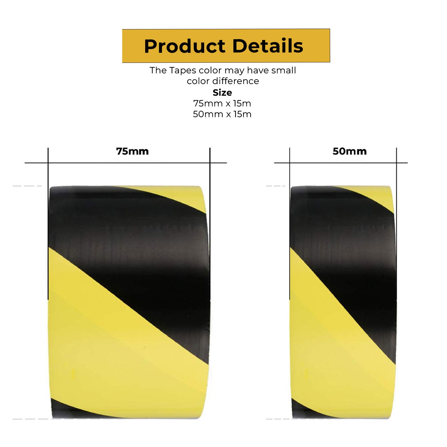 Black & Yellow Anti-Slip Hazard Tape