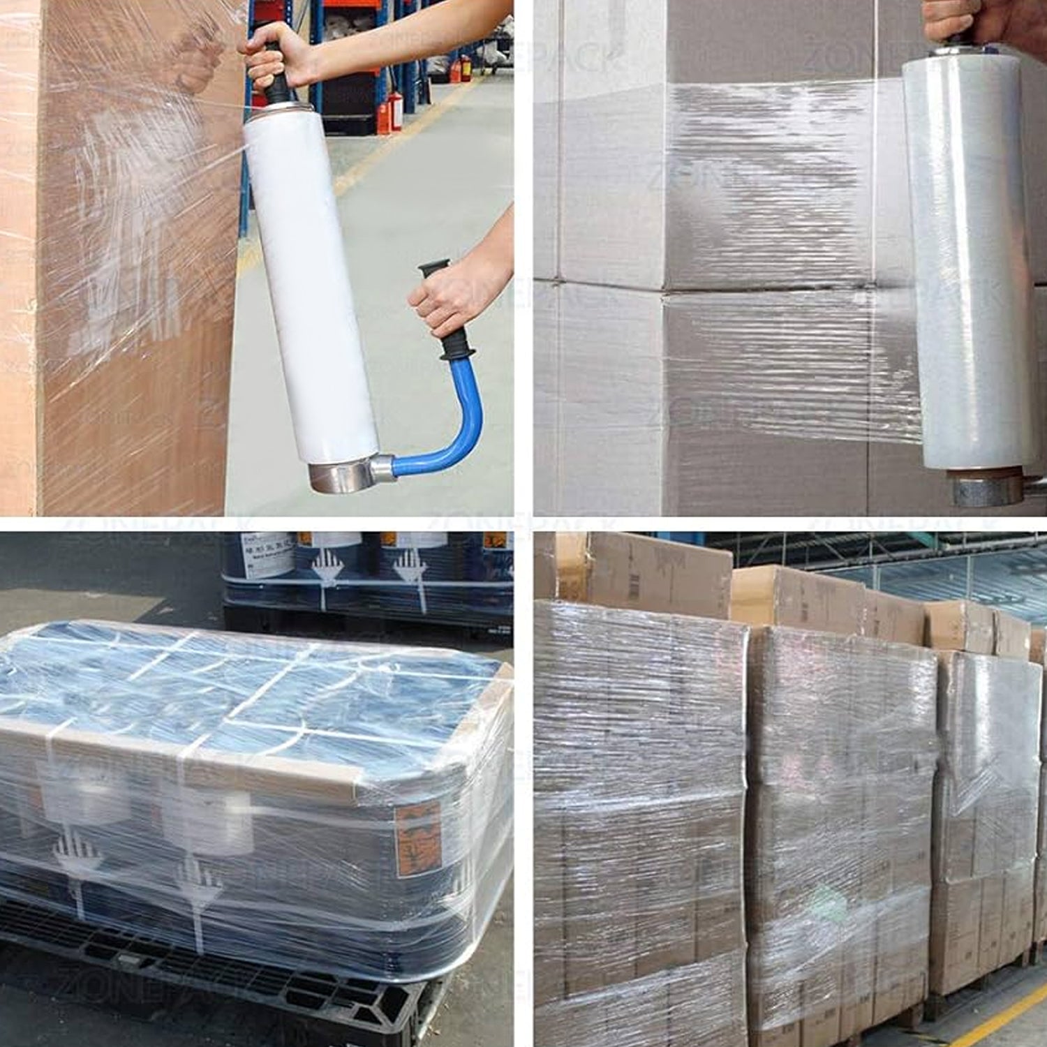 Pallet Wrapping Stretch Film Roll & Dispenser (Sold Separately)