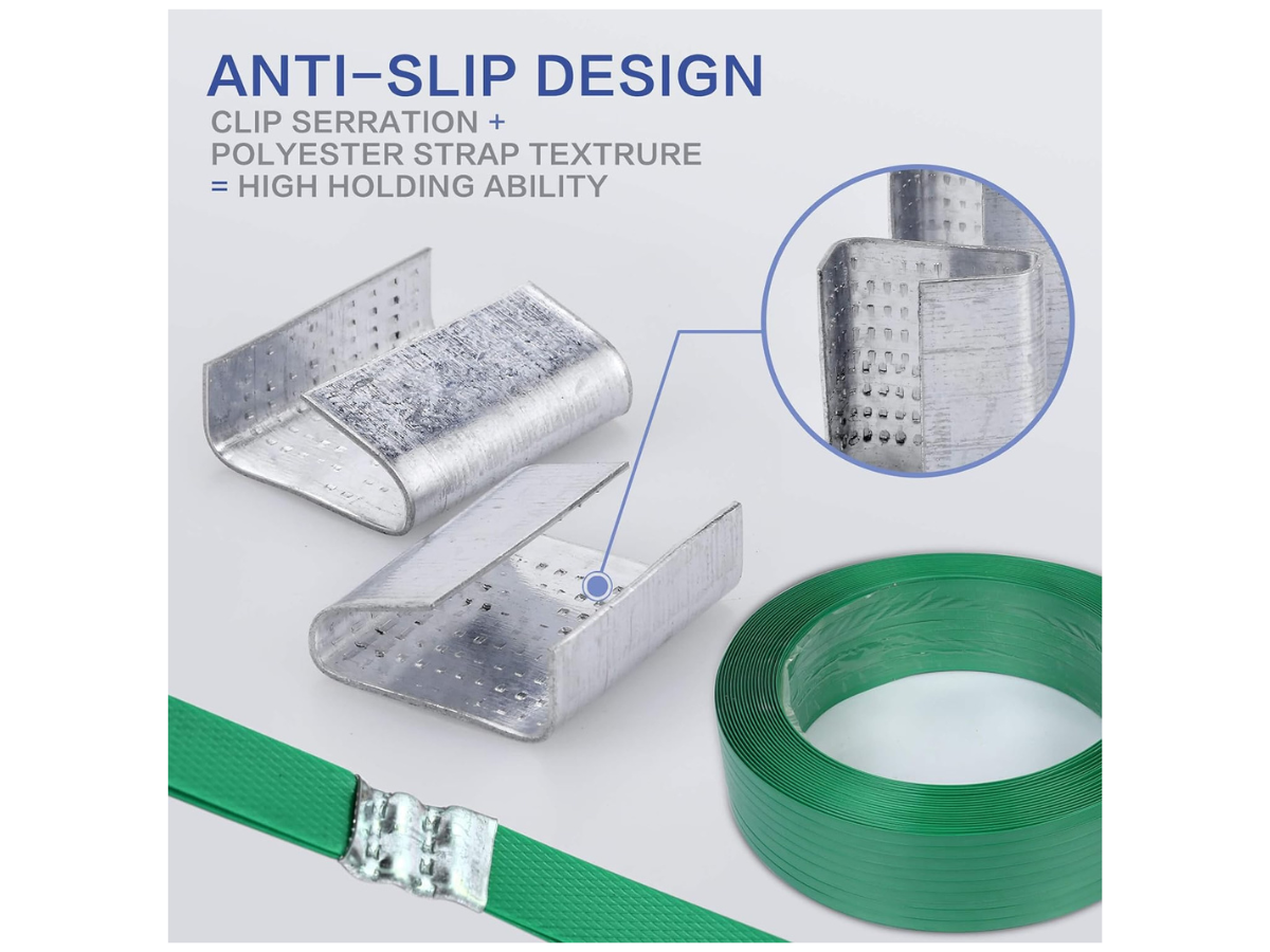 Galvanized Steel Strapping Seals- 1000pcs