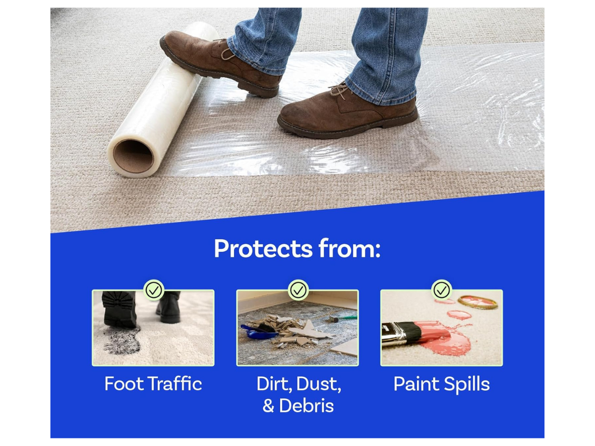 Prime Carpet Protection Film Self Adhesive LLDPE