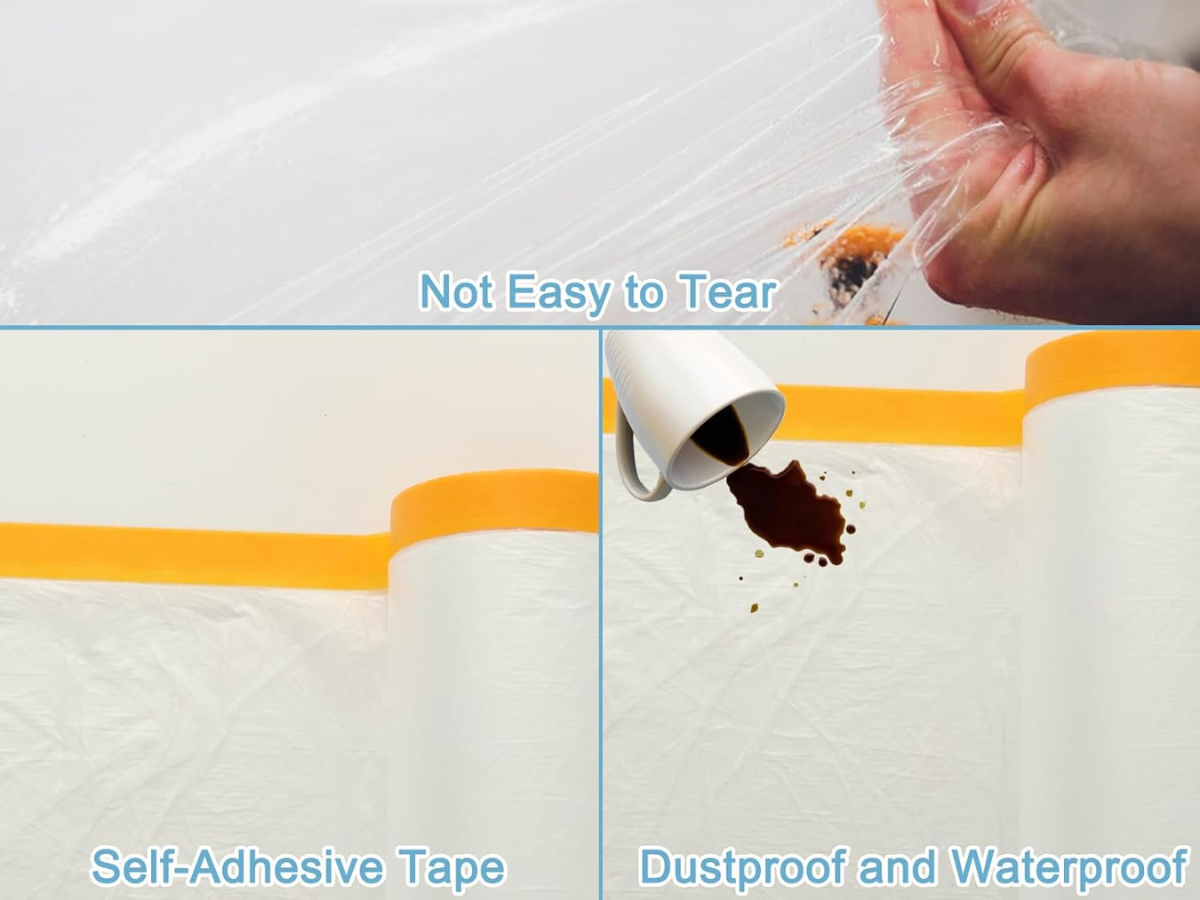 Pre Taped Static Charged Masking Film & Dispenser NZ (3 Options)