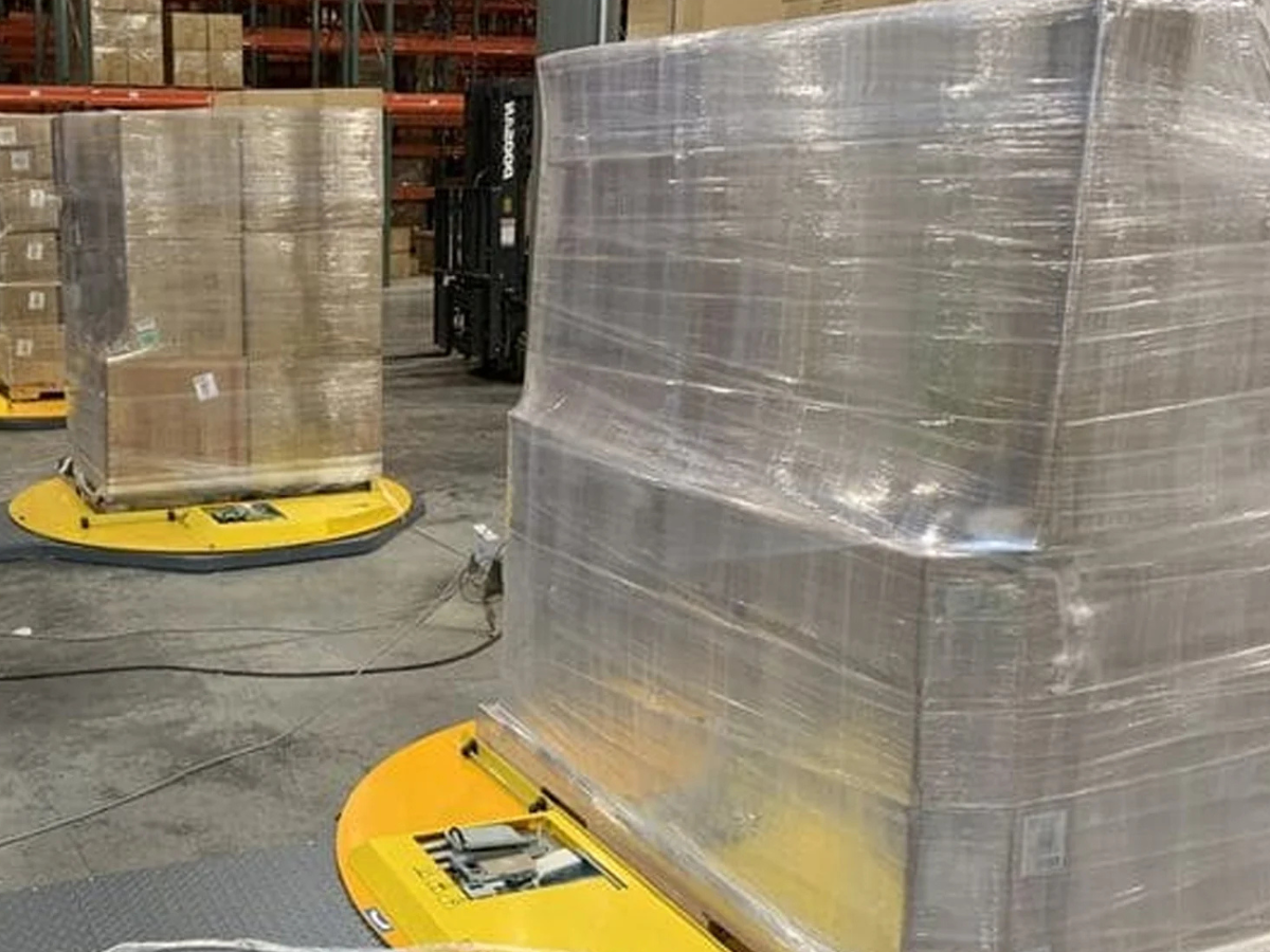 Pallet Wrapping Stretch Film Roll & Dispenser (Sold Separately)