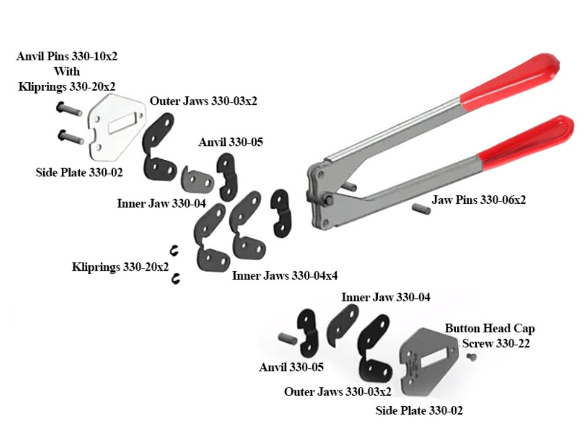 Strapping Crimper Tool -Crimper Sealer For 12mm,16mm,19mm Seals