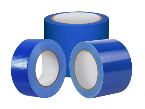 Blue Fabric Repair Cloth Duct Tape 50M X 200 Micron - 3 Sizes