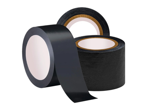 Black Fabric Repair Cloth Duct Tape 50M X 200 Micron - 3 Sizes