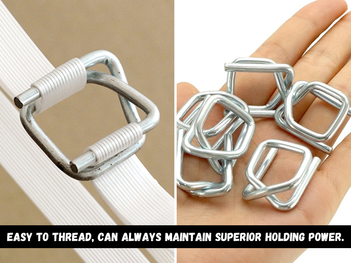 Steel Wire Buckle, Silver, 19mm and 25mm
