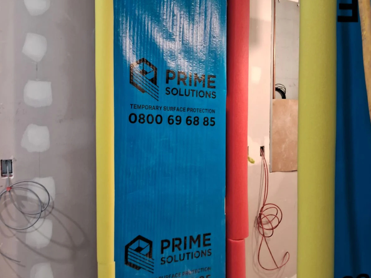 Prime Coated Poly Floor Shield with Foam Backing