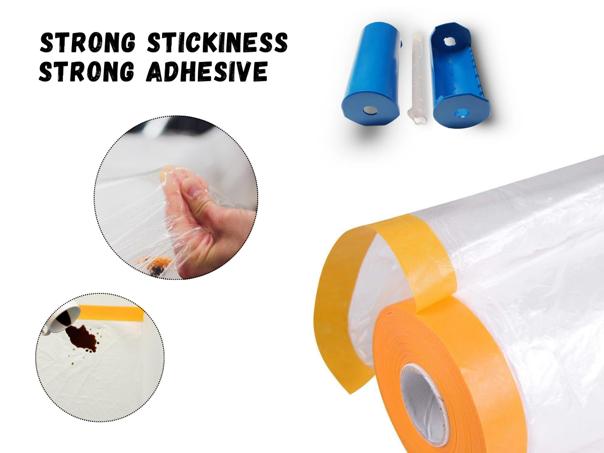 Pre Taped Static Charged Masking Film & Dispenser NZ (3 Options)