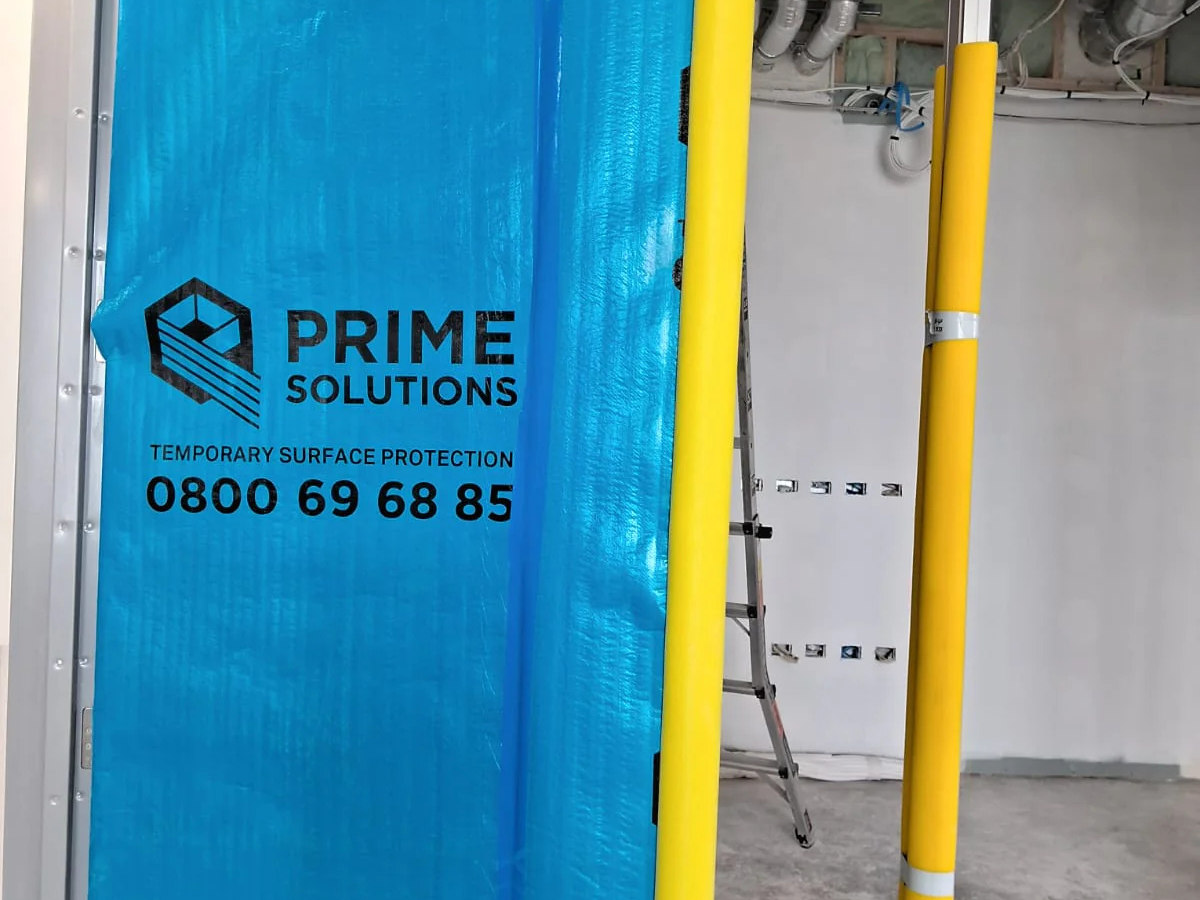 Prime Coated Poly Floor Shield with Foam Backing