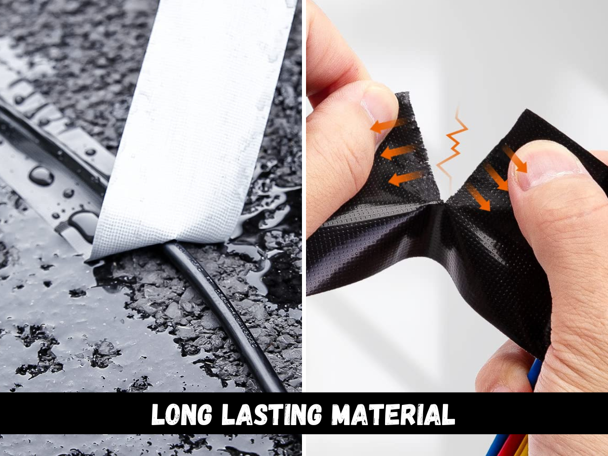 Black Fabric Repair Cloth Duct Tape 50M X 200 Micron - 3 Sizes