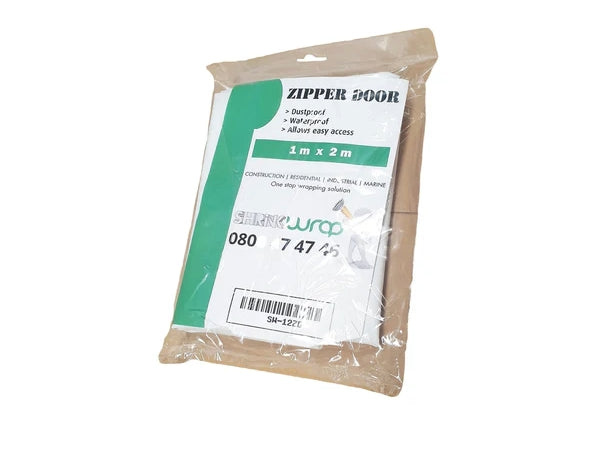 Shrink-wrap Zipper Zip Doors (Multiple Design & Size Options)