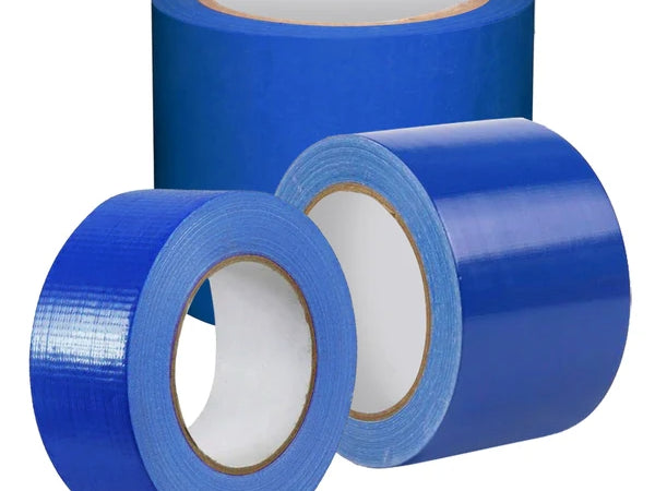 Blue Fabric Repair Cloth Duct Tape 50M X 200 Micron - 3 Sizes