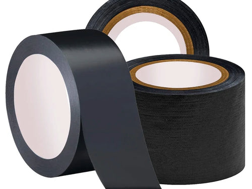 Black Fabric Repair Cloth Duct Tape 50M X 200 Micron - 3 Sizes